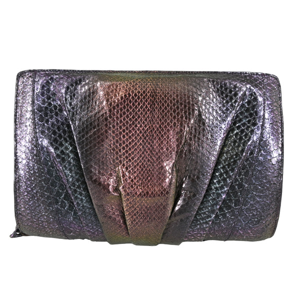 Nancy Gonzalez Iridescent Python Leather Crossbody Bag - Picture 1 of 12